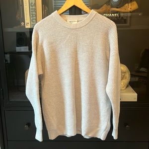 Wilfred Free waffle knit wool sweater